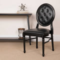 Tufted Black Dining Chair, PK2