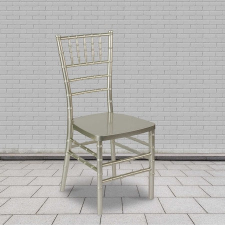 HERCULES PREMIUM Series Champagne Resin Stacking Chiavari Chair