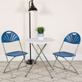 Blue Plastic Folding Chair, PK2