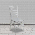 HERCULES PREMIUM Series Silver Resin Stacking Chiavari Chair