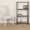 White Round Back Dining Chair, PK2