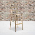 HERCULES Series Gold Wood Chiavari Barstool, PK2