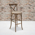 Antique Cross Back Barstool, PK2