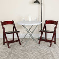 Mahogany Wood Folding Chair, PK2