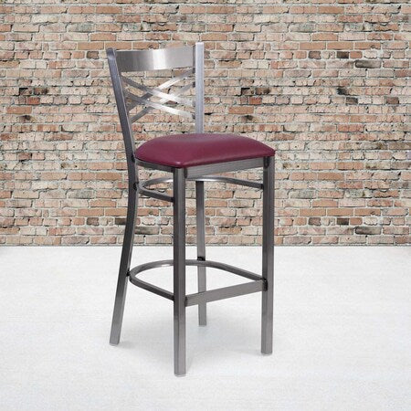 Clear X Stool-Burg Seat, PK2