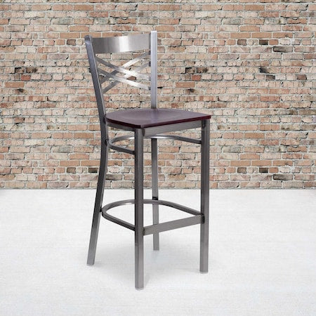Clear X Stool-Mah Seat, PK2