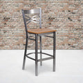 Clear X Stool-Nat Seat, PK2