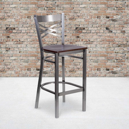 Clear X Stool-Wal Seat, PK2