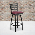 Black Ladder Stool-Burg Seat, PK2