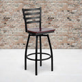 Black Ladder Stool-Mah Seat, PK2