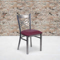 Clear X Chair-Burg Seat, PK2