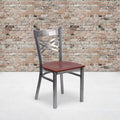 Clear X Chair-Cherry Seat, PK2