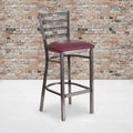 Clear Ladder Stool-Burg Seat, PK2