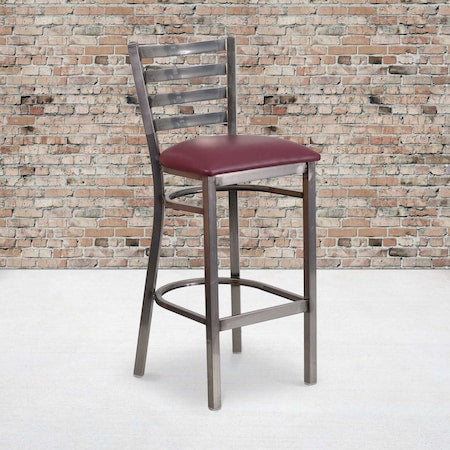 Clear Ladder Stool-Burg Seat, PK2
