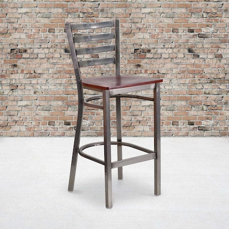 Clear Ladder Stool-Mah Seat, PK2