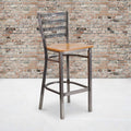 Clear Ladder Stool-Nat Seat, PK2