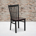 Black School Chair-Mah Seat, PK2