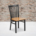 Black School Chair-Nat Seat, PK2