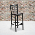 Black Window Stool-Wal Seat,PK2
