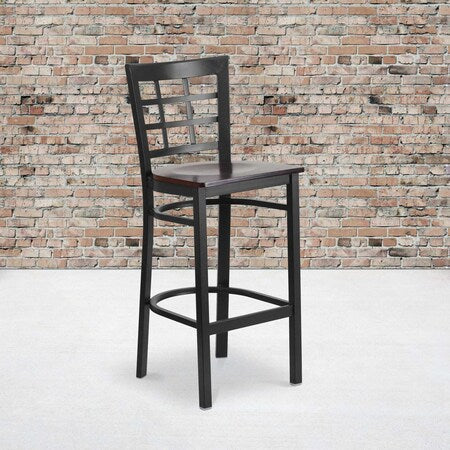 Black Window Stool-Wal Seat,PK2