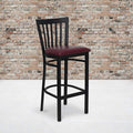 Black School Stool-Burg Seat, PK2