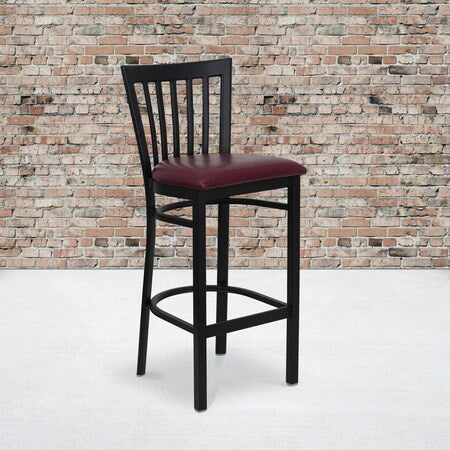 Black School Stool-Burg Seat, PK2