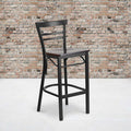 Black Ladder Stool-Wal Seat, PK2
