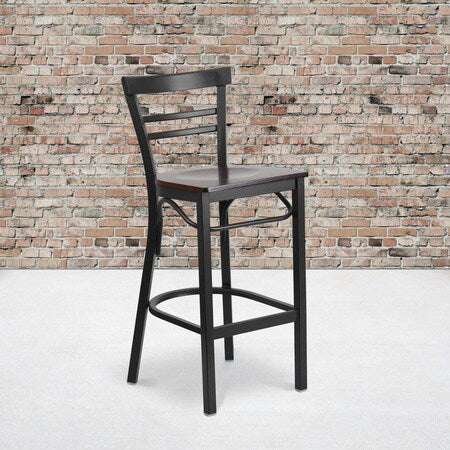 Black Ladder Stool-Wal Seat, PK2