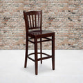 Mahogany Wood Stool, PK2