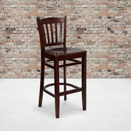 Mahogany Wood Stool, PK2
