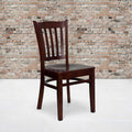 Mahogany Wood Dining Chair, PK2