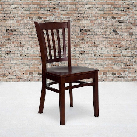 Mahogany Wood Dining Chair, PK2