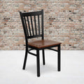 Black Vert Chair-Cherry Seat, PK2
