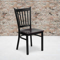 Black Vert Chair-Mah Seat, PK2