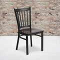 Black Vert Chair-Wal Seat, PK2