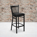 Black Vert Stool-Black Seat, PK2