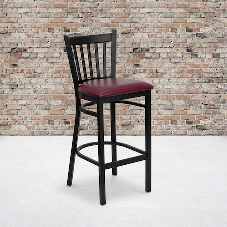 Black Vert Stool-Burg Seat, PK2