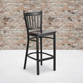 Black Vert Stool-Wal Seat, PK2