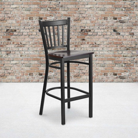 Black Vert Stool-Wal Seat, PK2