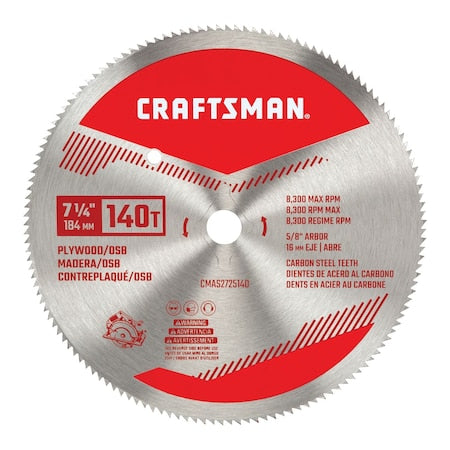 Plywood Saw Blade,7-1/4"" 140T