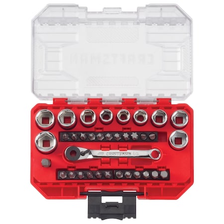 1/4" Drive SAE and Metric, 35 pcs