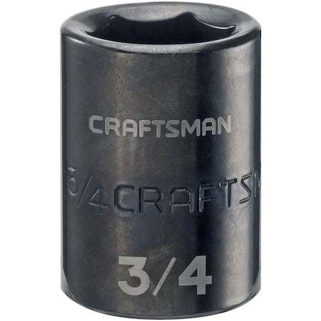 Sockets, 1/2" Drive 3/4" SAE Impact Shal