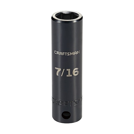 Sockets, 3/8" Drive 7/16" SAE Deep Impac