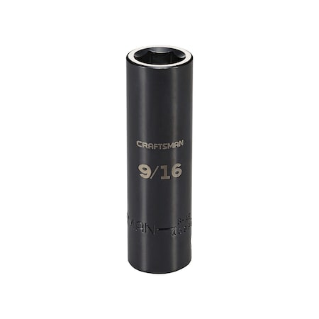Sockets, 1/2" Drive 9/16" SAE Deep Impac