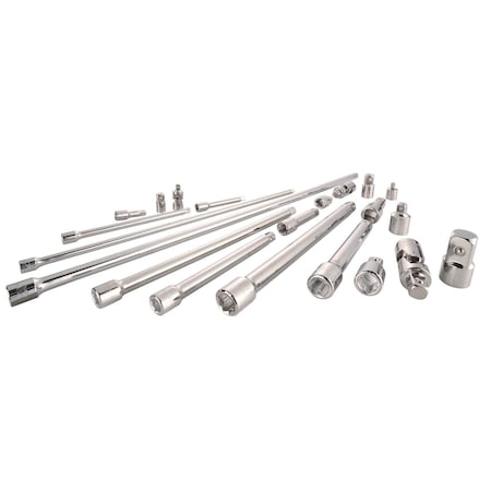 1/4, 1/2, 3/8 Drive Sockets, 21-pc Drive Accessory Set, 21 pcs