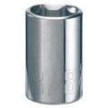 Sockets, 1/4" Drive 3/8" 6 Point SAE Sha