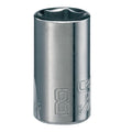Sockets, 1/4" Drive 8mm 6 Point Shallow