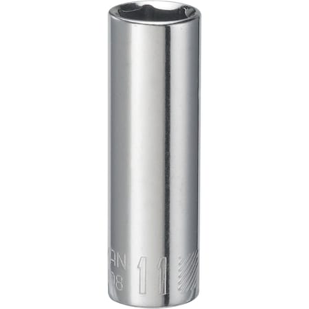 Sockets, 1/4" Drive 11mm 6 Point Deep So