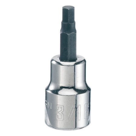 Sockets, 3/8" Drive 3/16" Hex Bit Socket, SAE 3/8" Drive