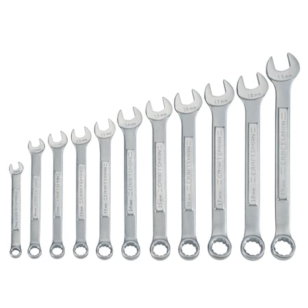 Wrenches, 11-pc Metric Raised-Panel Comb